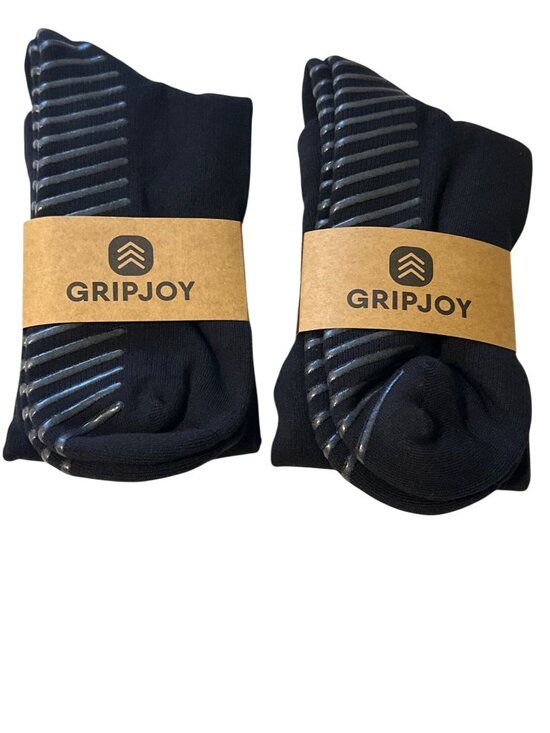 Gripjoy Other - Gripjoy Non-Slip Grip Socks Extra Large 68% Cotton Blend Black